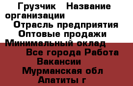 Грузчик › Название организации ­ Fusion Service › Отрасль предприятия ­ Оптовые продажи › Минимальный оклад ­ 20 000 - Все города Работа » Вакансии   . Мурманская обл.,Апатиты г.